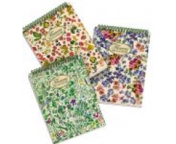 Бележник Pigna Nature Flowers,  A6,  кариран,  60 листа.
